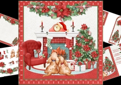 8x8 Fireside Christmas mini kit