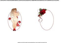 foxy lady Valentine kisses insert