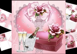 8x8 gifts of love lace heart mini kit