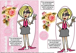 J.J about her sister quick card