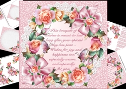 8x8 beautiful roses with verse mini kit