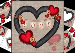 8x8 burlap LOVE one for the guys mini kit 2