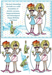 Rita and JJ are solid friends quick card