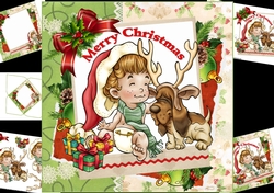 8x8 lets play Santa and Rudolf mini kit