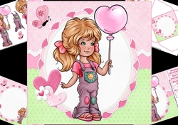 8x8 balloon girl birthday ages 2-5 mini kit