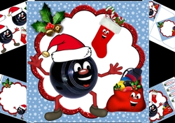 8x8 laughing because its Christmas crown green bowling mini kit