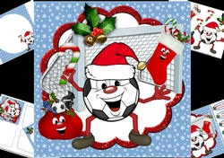 8X8 laughing because its Christmas football mini kit