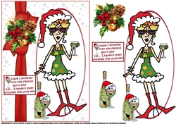 Rita in the festive spirit quick card