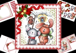 7x7 Owl and friends Carol mini kit 1