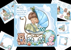 7x7 Sweet baby boy mini kit