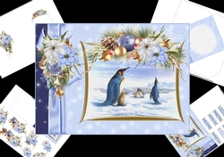 Penguin fun scene mini kit