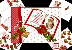 Santa poem book mini kit