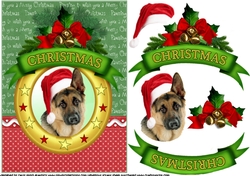 Christmas wishes German shepherd