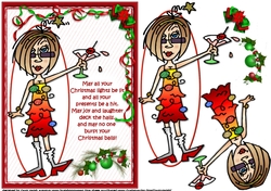 J.J May your Christmas be a hit quick card 