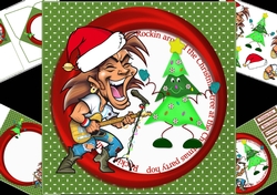 8x8 Rockin good Christmas wishes ini kit