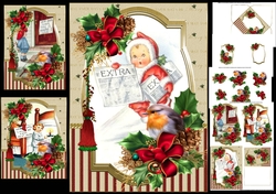 Vintage Christmas children choice of scenes