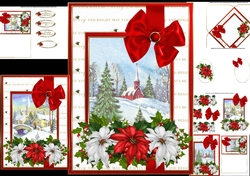 Merry and bright Christmas choice of scenes mini kit 2