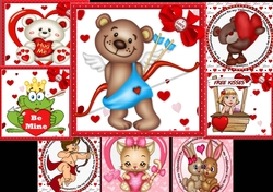 cute valentines bumper kit