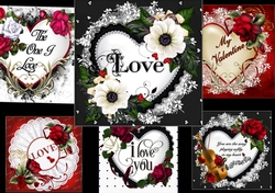 Valentine/anniversary bumper kit with 6 complete mini kits