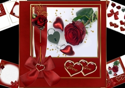 8x8 key to my heart with wrap around bow mini kit