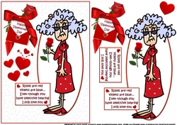 Stella and her Valentine quick card