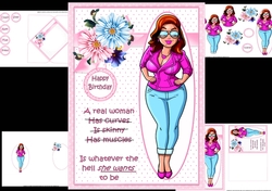 Foxy lady is a real woman mini kit