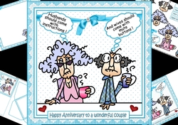 8x8 Stella and Gus anniversary wishes mini kit