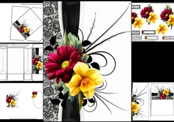Floral medly with spring flowers mini kit