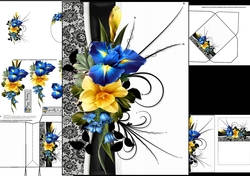 Floral medly with spring flowers 2 mini kit