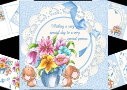8x8 special wishes for a special person blue mini kit