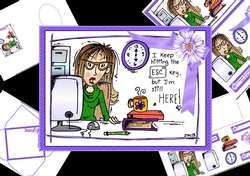 Jenny hits the escape key mini kit