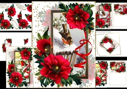 The Christmas Robin choice of 2 scenes mini kit