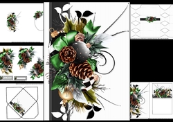 Christmas bauble flourish mini kit 2