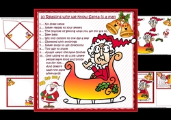 7x7 Gus reasons why Santa is a man mini kit