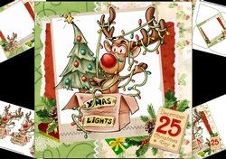8x8 what a Christmas mess mini kit
