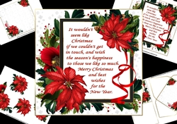 7x7 Christmas verse poinsettia mini kit