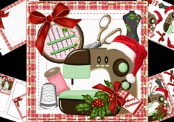 8x8 sewing for Christmas mini kit