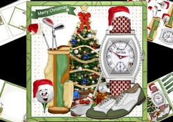 8x8 Golfing for Christmas mini kit