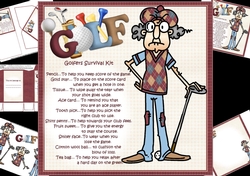 8x8 Gus has a golfers survival kit mini kit