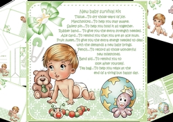 8x8 new baby survival kit mini kit