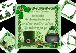 7x7 St Patricks day blessing mini kit