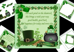 7x7 St Patricks day blessing 2 mini kit