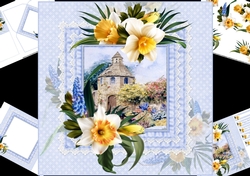 8x8 dovecote cottage with daffodils mini kit