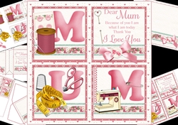 8x8 I love you mum sewing mini kit