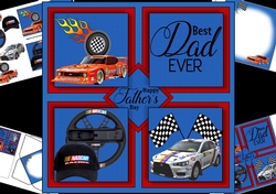 8x8 best car racing dad ever mini kit