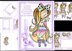 Anna Mae is fabulous for her birthday mini kit