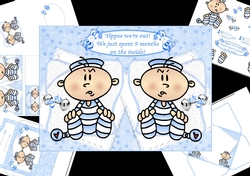 Yippee were out twin boys mini kit