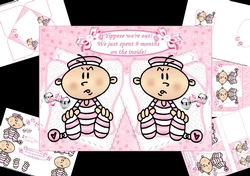 Yippee were out twin girls mini kit