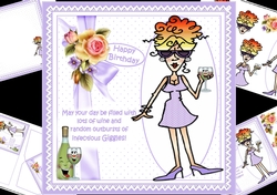 8x8 Rita wine and giggles mini kit