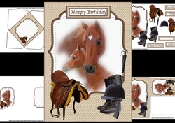 A mare and her foal mini kit